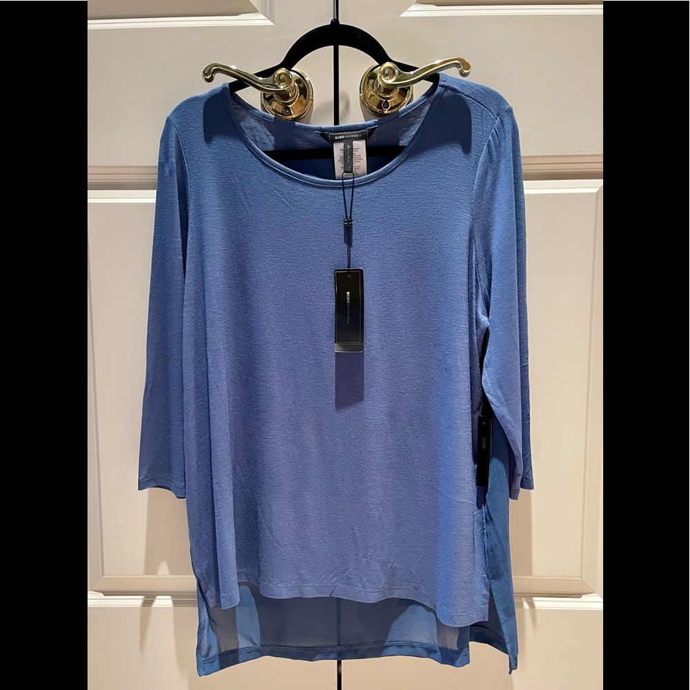 NWT BCBG TUNIC Size Large in Indigo Blue